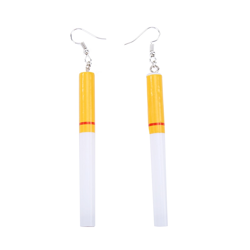 Fashion woman Earrings wholesale Cigarette butts earrings restoring ancient ways Gout contracted girl dangle earring for women