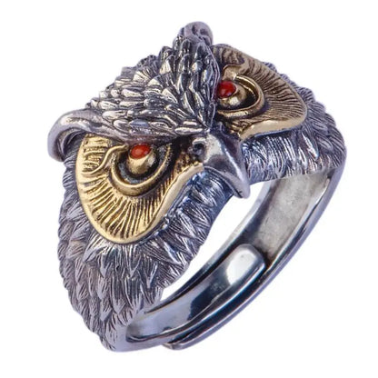 High Quality Fashion Creative Tiger Head Domineering Ring Mature Men Personality Beast Zodiac Ring Birthday Gift