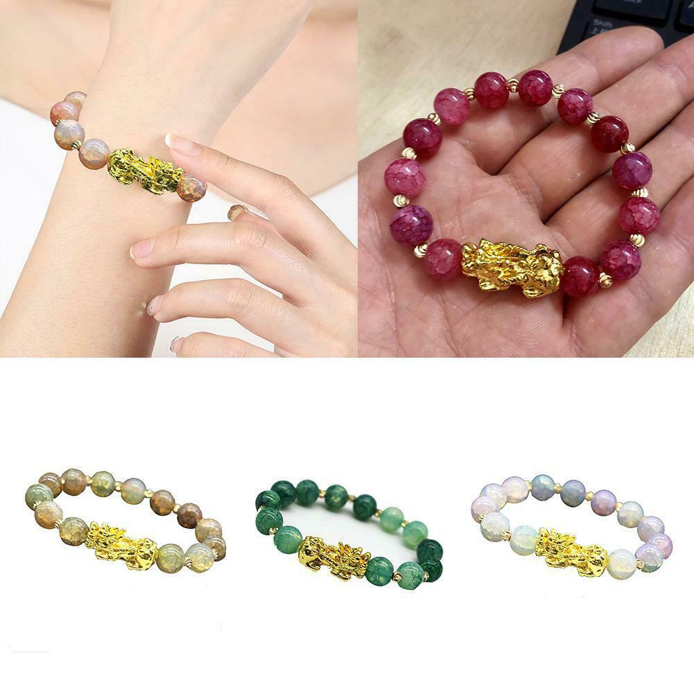 Pixiu Guardian Bracelet Bring Luck Wealth Beads Strand Bracelets Chinese Fengshui Wristband Unisex Lucky Wealthy Men Women