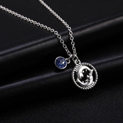 Skyrim Twelve Constellations Charm Necklace For Women Girl Zodiac Signs Jewelry Astrology Chokers Necklace Cancer Virgo Pisces