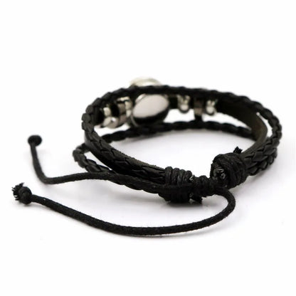 12 Zodiac Signs Constellation Charm Bracelet Men Women Fashion Multilayer Weave leather Bracelet &amp; Bangle Birthday Gifts-1