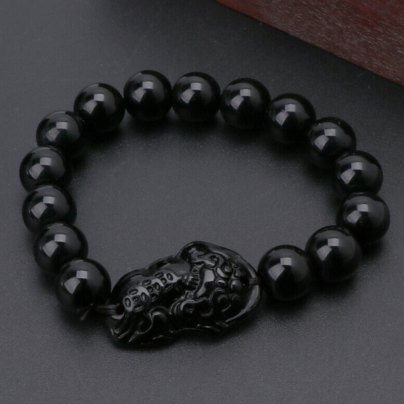 Pixiu Guardian Bracelet Bring Luck Wealth Beads Strand Bracelets Chinese Fengshui Wristband Unisex Lucky Wealthy Men Women