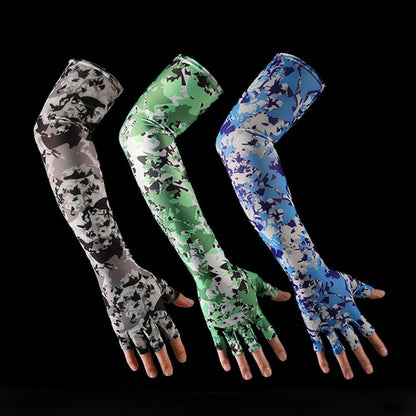 Cool Men Women Arm Sleeve Gloves Running Cycling Sleeves Fishing Bike Sport Protective Arm Warmers UV Protection Cover FA01