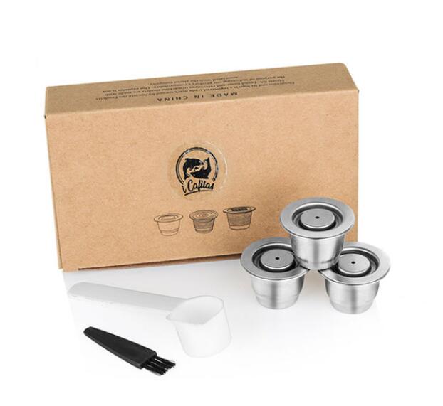 ICafilas Stainless Steel Refillable Reusable For Nespresso Coffee Capsule Cafeteira Filter for Essenza Mini &amp; Citi