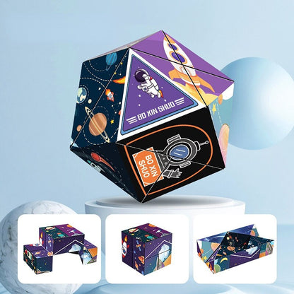 New Infinity Magic Cube Children Anti Stress Puzzle Fingertip Toy Kids Decompression Sensory Toys Variety Folding Cube