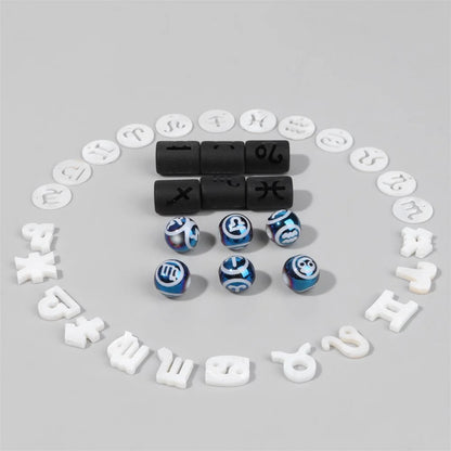 10PCS/lot 12 Constellation Horoscope Charms Beads 12 Zodiac Signs Multistyle Beads for DIY Couples Bracelets Jewelry Making