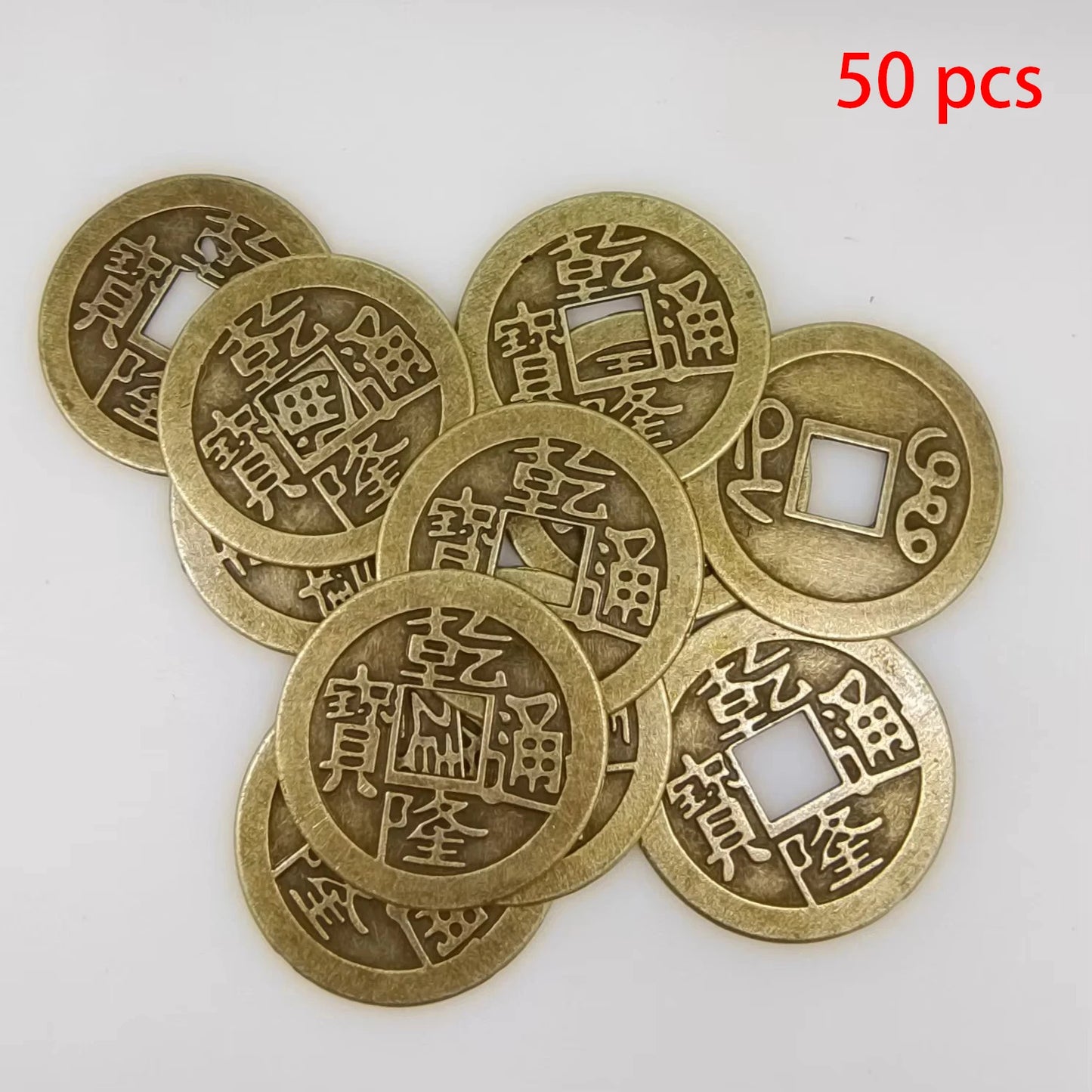 Chinese Coins, 2026 New Year Feng Shui Coins I-Ching Ornament for Wealth and Good Luck Fortune I-Ching