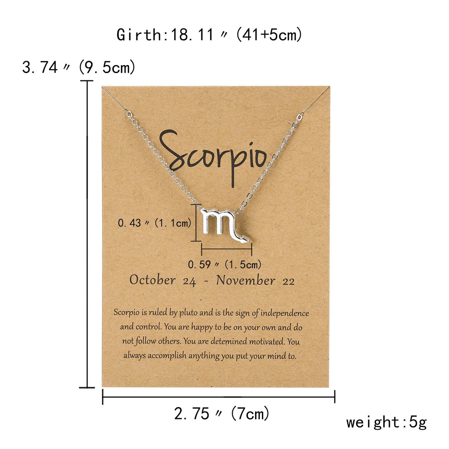 12 Horoscope Silver Color Pendant Necklace for Men Women Taurus Aries Leo Pisces Virgo 12 Constellations Jewelry Holiday Gifts