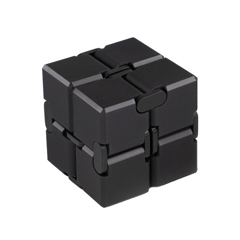 Infinity Cube Fidget Toys Metal Plastic Antistress Cube Magic Folding Game Stress Anxiety Relief Fingertip for Adult Kids Gift