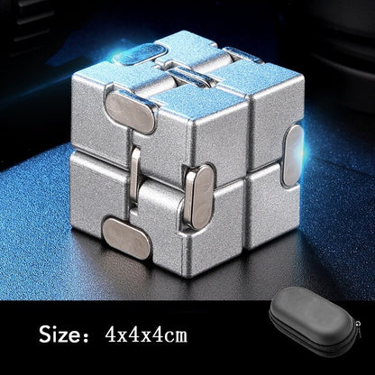 Infinity Cube Fidget Toys Metal Plastic Antistress Cube Magic Folding Game Stress Anxiety Relief Fingertip for Adult Kids Gift