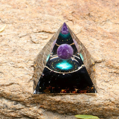 12 Zodiacs Orgone Pyramid 5cm Horoscope Healing Natural Crystal Stone Chakra Reiki Orgonite Gemstones Birthday Constellation