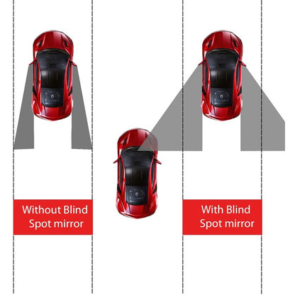 360 Degree Car Blind Spot Mirror Adjustable 2 Sides Wide Angle Exterior Automobile Convex Rear View Mirrors Parking Mirror 2Pcs