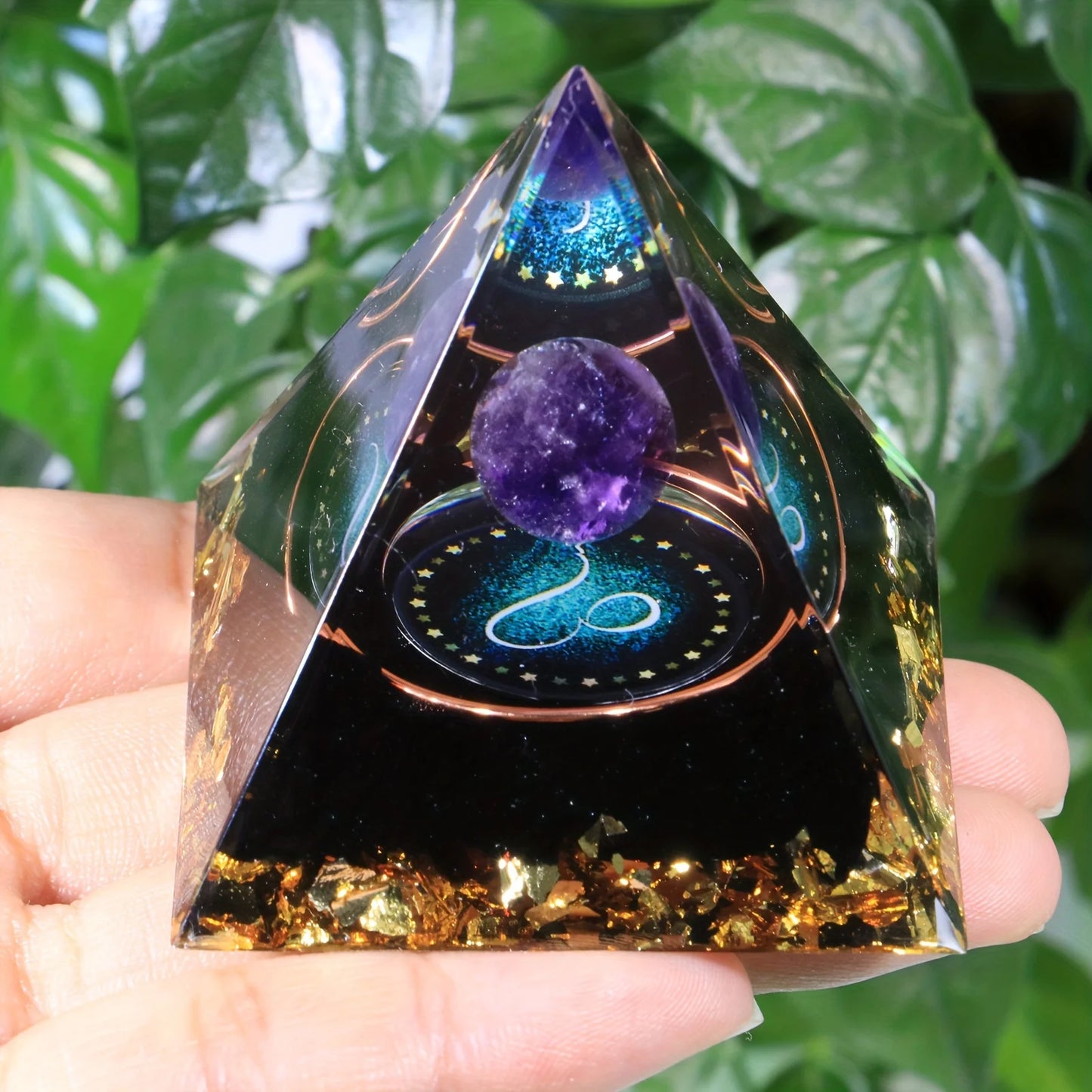 12 Zodiacs Orgone Pyramid 5cm Horoscope Healing Natural Crystal Stone Chakra Reiki Orgonite Gemstones Birthday Constellation