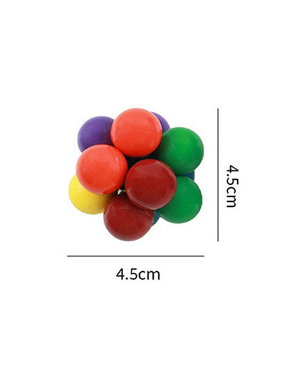 Stress Relief Rlastic Colorful Balls to Relieve Dtress Sensory Toys Autism Fidgeting toys Kids Puzzle Beads Squeeze Ball Gift