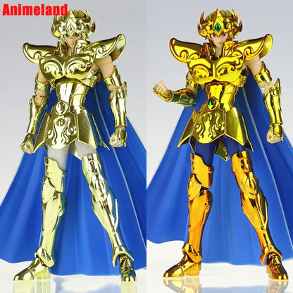 CS Model Saint Seiya Myth Cloth EX Leo/Lion Aiolia 24K With Phoenix Ikki Head Gold Knights of the Zodiac Action Figure In Stock