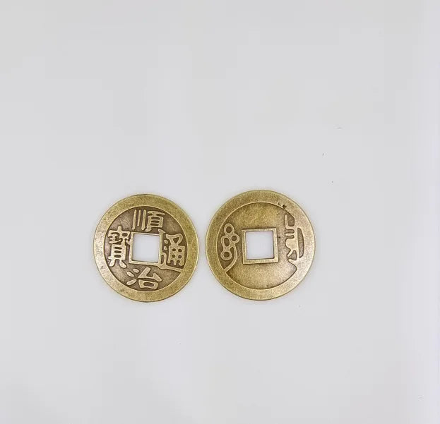 Chinese Coins, 2026 New Year Feng Shui Coins I-Ching Ornament for Wealth and Good Luck Fortune I-Ching