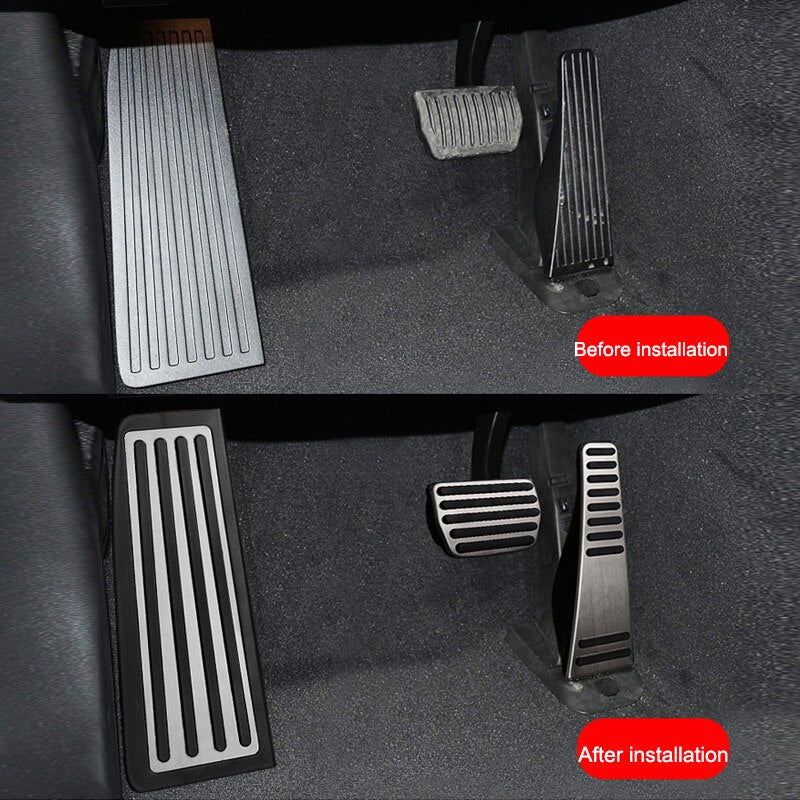 Car Accelerator Brake Pedal Footrest Pedal Plate Cover For Volvo XC60 XC90 S90 v90 s60 v60 xc40 Accessories 2022