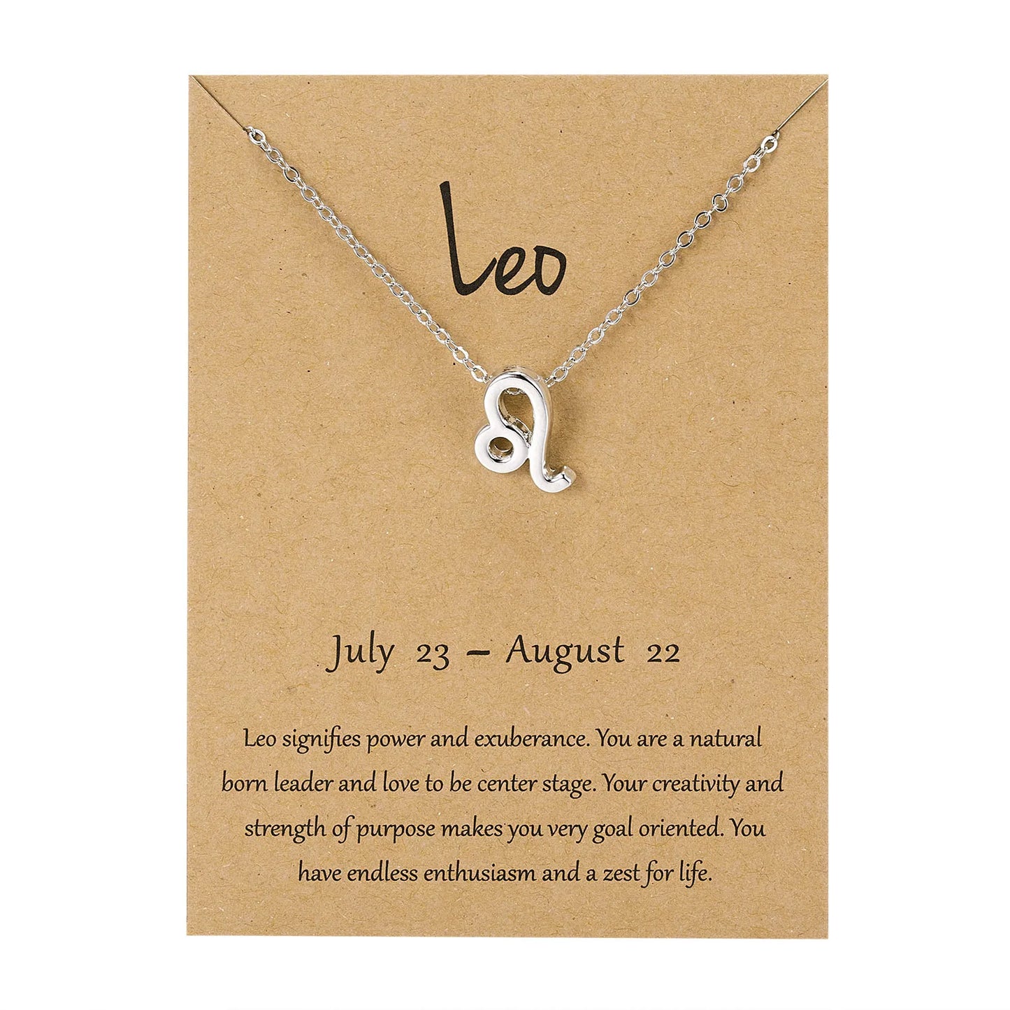 12 Horoscope Silver Color Pendant Necklace for Men Women Taurus Aries Leo Pisces Virgo 12 Constellations Jewelry Holiday Gifts