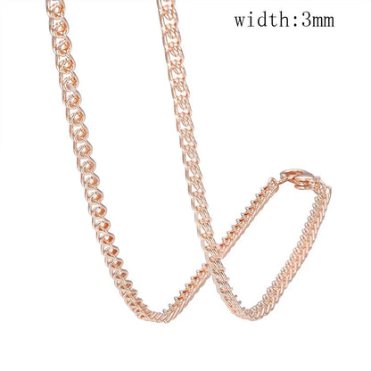 FJ 12 Zodiac Sign 585 Gold Color Constellation Rose Pendants Capricorn/Gemini Twisted + 50cm Chain Women Men Jewelry