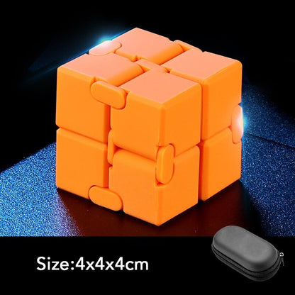 Infinity Cube Fidget Toys Metal Plastic Antistress Cube Magic Folding Game Stress Anxiety Relief Fingertip for Adult Kids Gift