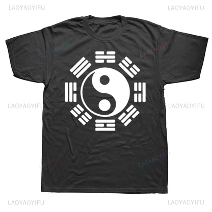 Ching Kungfu Art Chinese Yin Yang Tai Chi Tshirt Awesome Short Sleeve Gift T Shirt Causal Fashion Summer Style Vintage T-Shirt