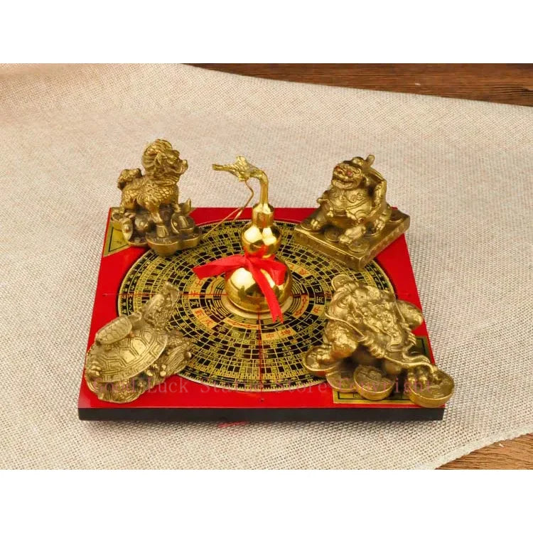 Asia Geomantic FENG SHUI master tool-HOME OFFICE efficacious JIN MU SHUI HUO TU Town house money drawing 8 Diagrams LUO PAN ZHEN