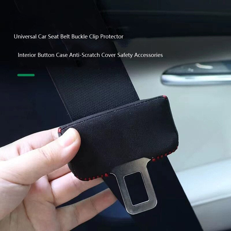 car accessories For tesla Model 3/y Car Seat Belt Buckle Clip Protector Car styling Safety belt buckle sleeve