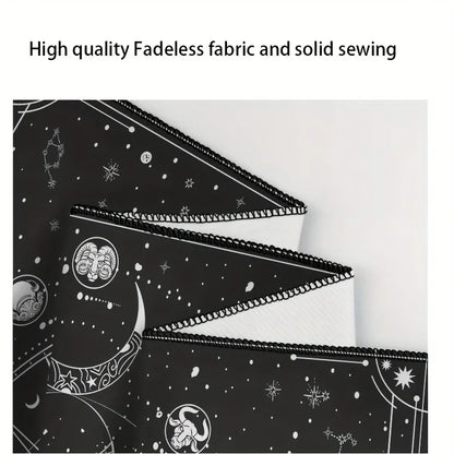 1pcS75*58cm Sun Moon Horoscope Divination Printed Tapestry Home DecorTapestry Wall Decor