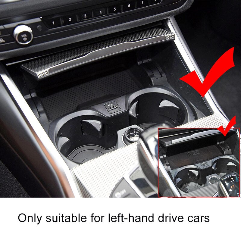 FOR BMW 3 Series G20 G28 4 Series With NFC Card Key Car Wireless Charger Fast Phone Charging Plate Accessories 2020 2021 FOR LHD