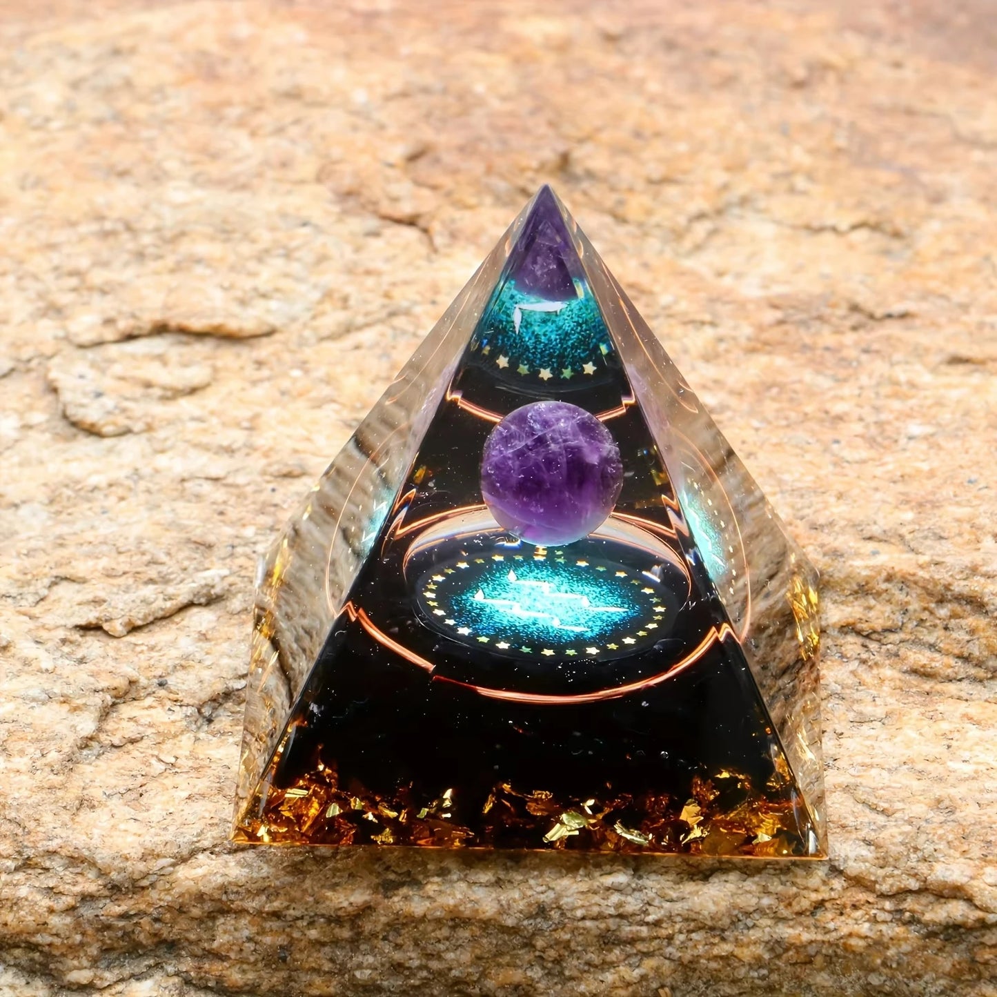 12 Zodiacs Orgone Pyramid 5cm Horoscope Healing Natural Crystal Stone Chakra Reiki Orgonite Gemstones Birthday Constellation