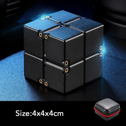 Infinity Cube Fidget Toys Metal Plastic Antistress Cube Magic Folding Game Stress Anxiety Relief Fingertip for Adult Kids Gift