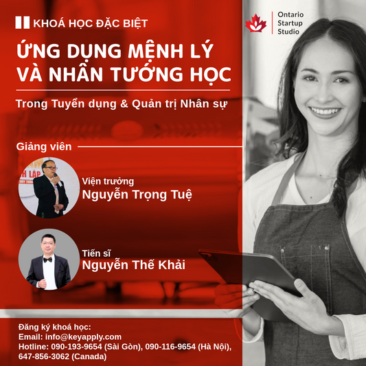 Khoá học: Ứng dụng Mệnh lý và Nhân tướng học trong Tuyển dụng và Quản trị nhân sự