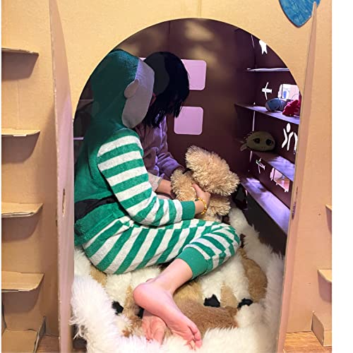 Lam’s Cardboard Indoor DIY Playhouse Toy – Customizable Indoor Playhouse for Kids, Great Educational Gift That Help Maximize Kids’ Creativity While Creating Sweet Childhood Memories