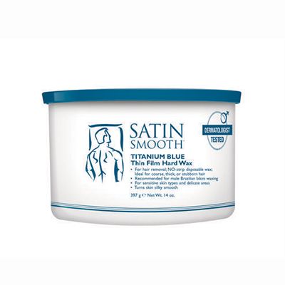 Satin Smooth - Hard Wax #Titanium Blue Thin Film (14oz) [SSW814146]