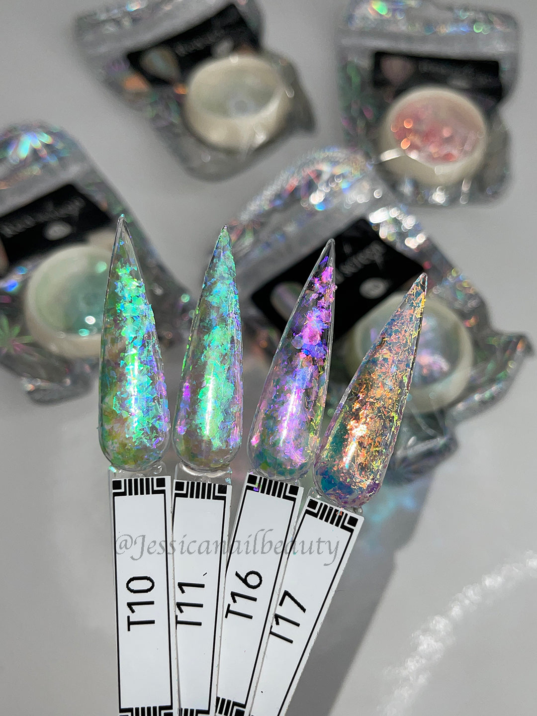 Nail Flakes - Iridescent Aurora (3g) #T17