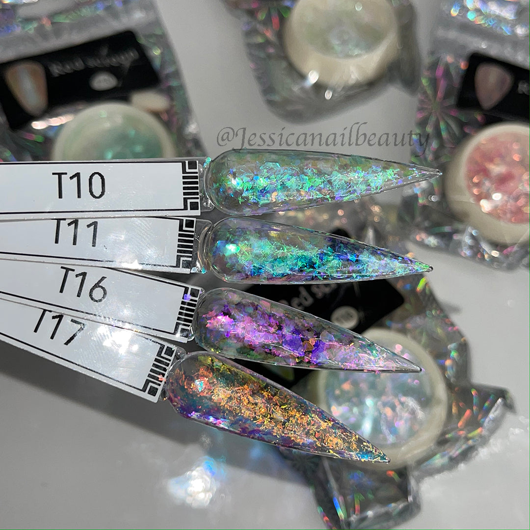 Nail Flakes - Iridescent Aurora (3g) #T17