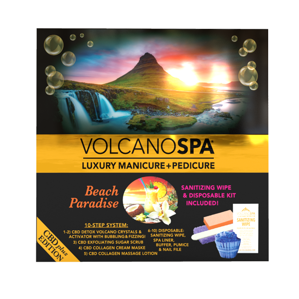 La Palm - Volcano Spa 10-IN-1 Pedicure Kit #Beach Paradise CBD (10 Steps)