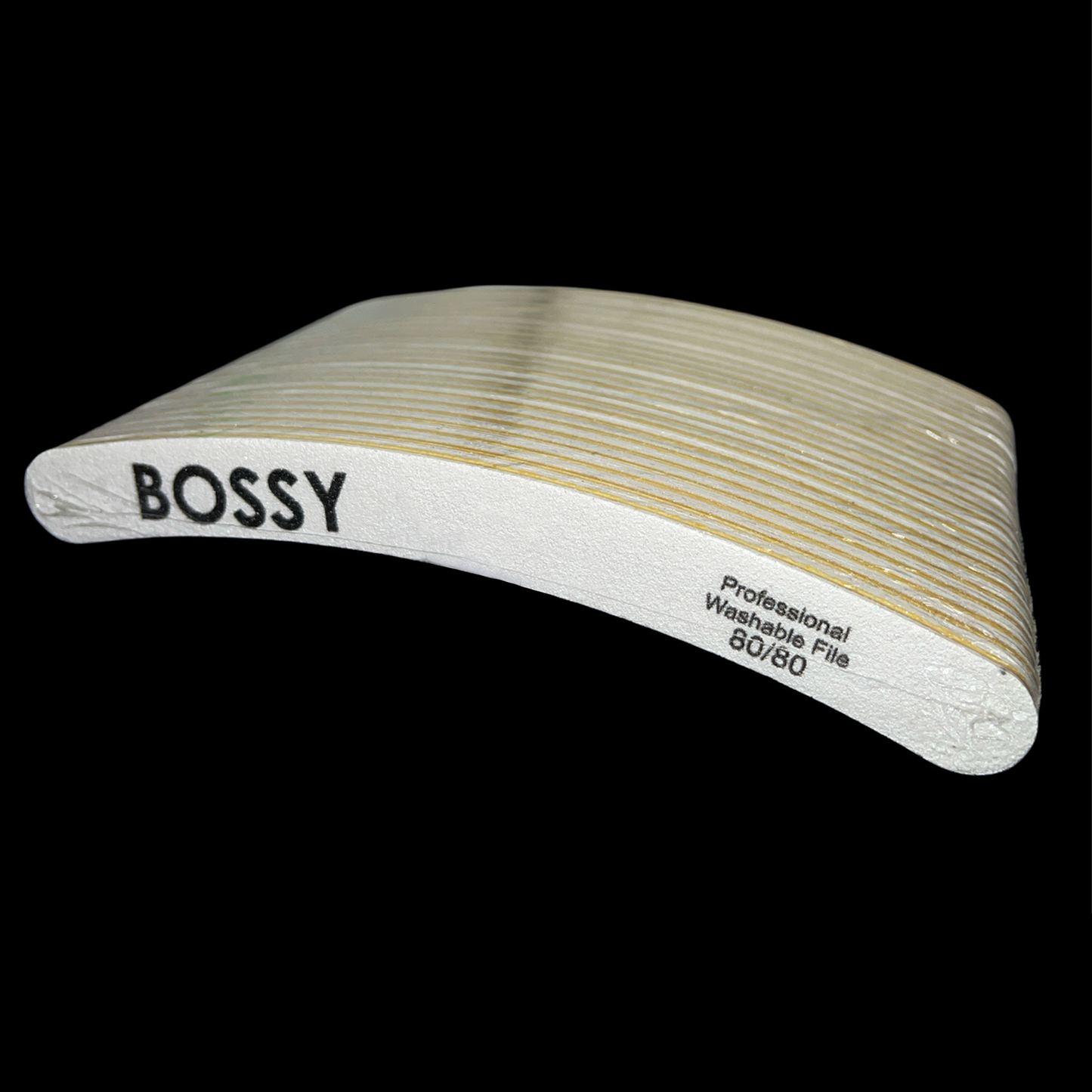 BOSSYGEL - Washable File - Curve #WHITE (80/80)