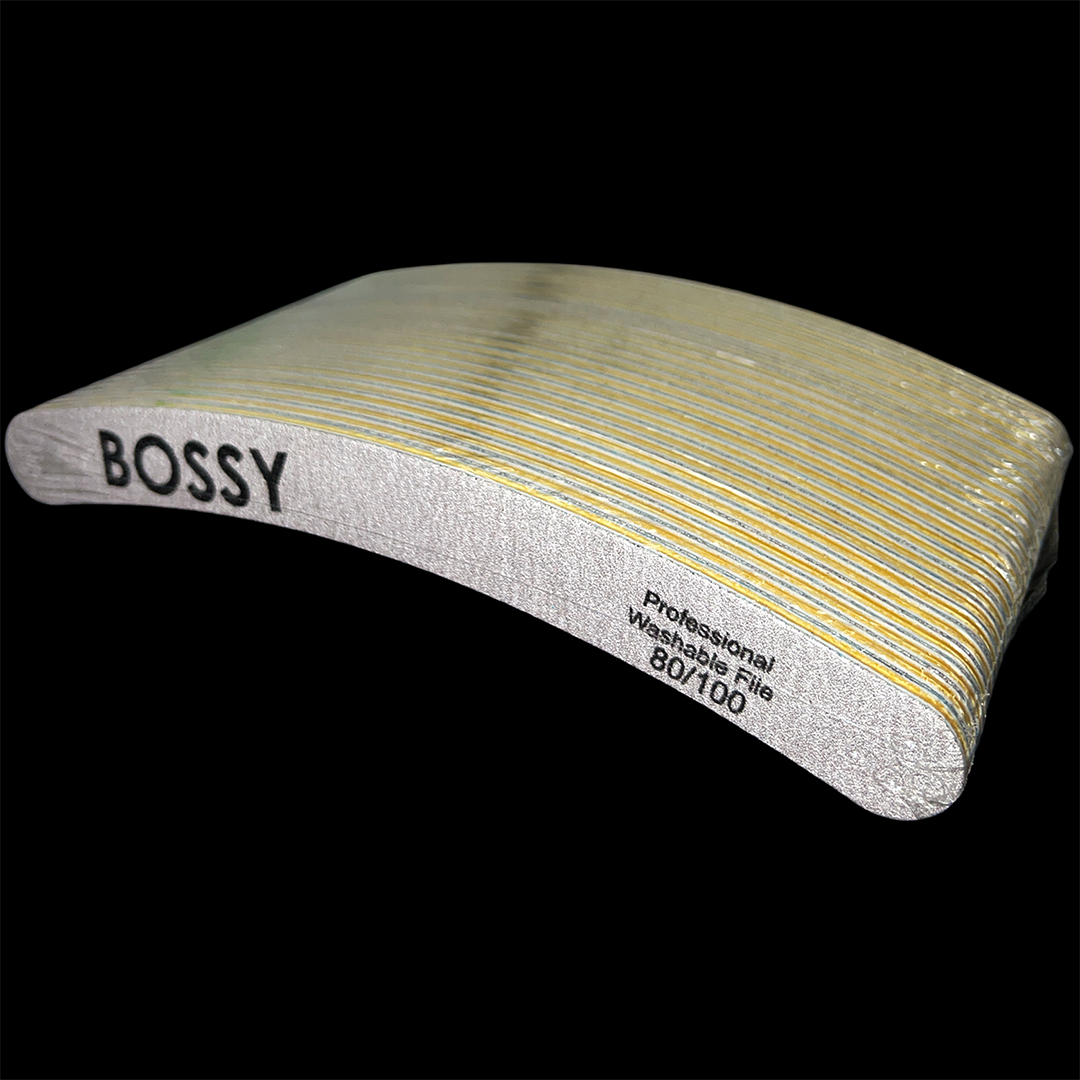 BOSSYGEL - Washable File - Curve #ZEBRA (80/100)