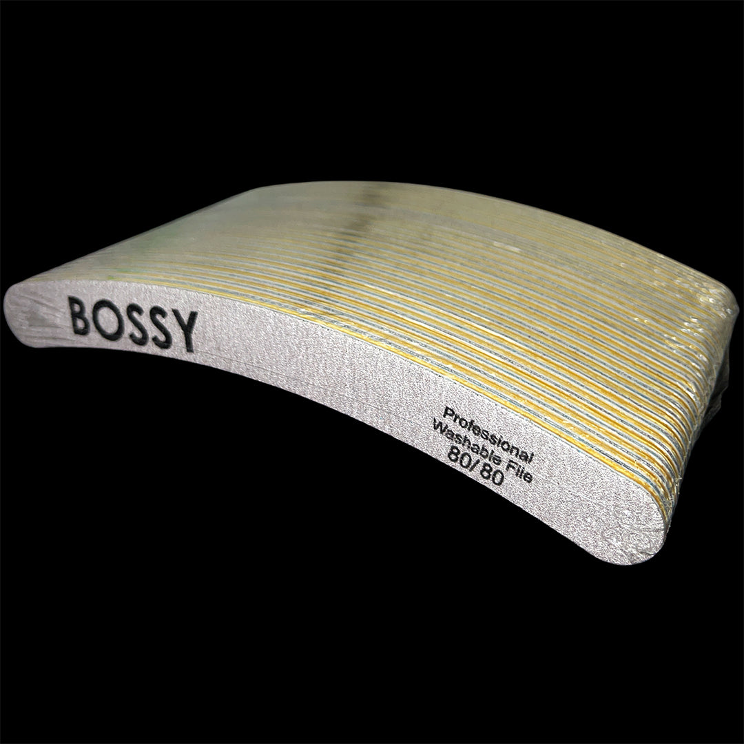 BOSSYGEL - Washable File - Curve #ZEBRA (80/80)