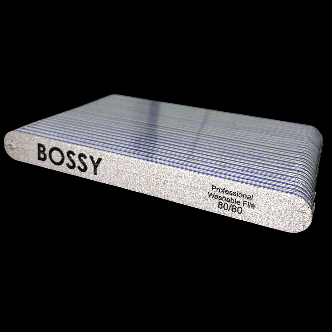 BOSSYGEL - Washable File - Regular (Oval) #ZEBRA (80/80)