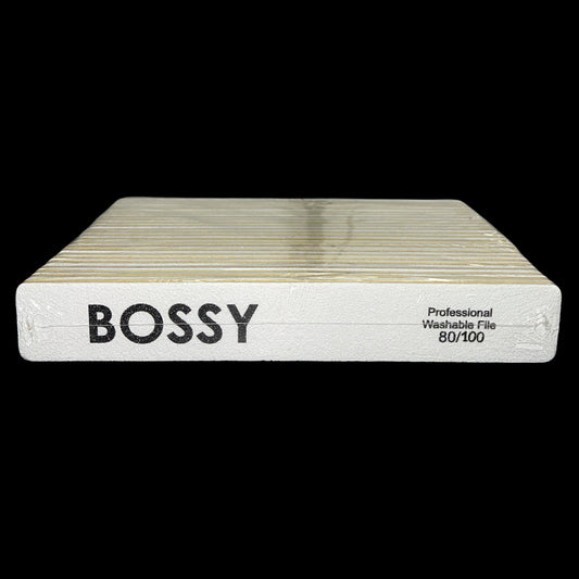 BOSSYGEL - Washable File - Jumbo (Square) #WHITE (80/100)