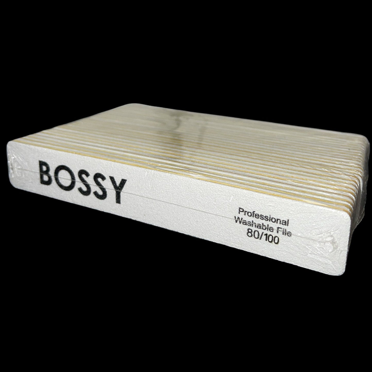 BOSSYGEL - Washable File - Jumbo (Square) #WHITE (80/100)