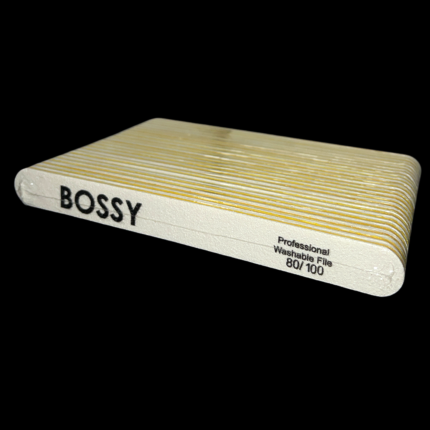 BOSSYGEL - Washable File - Regular (Oval) #WHITE (80/100)