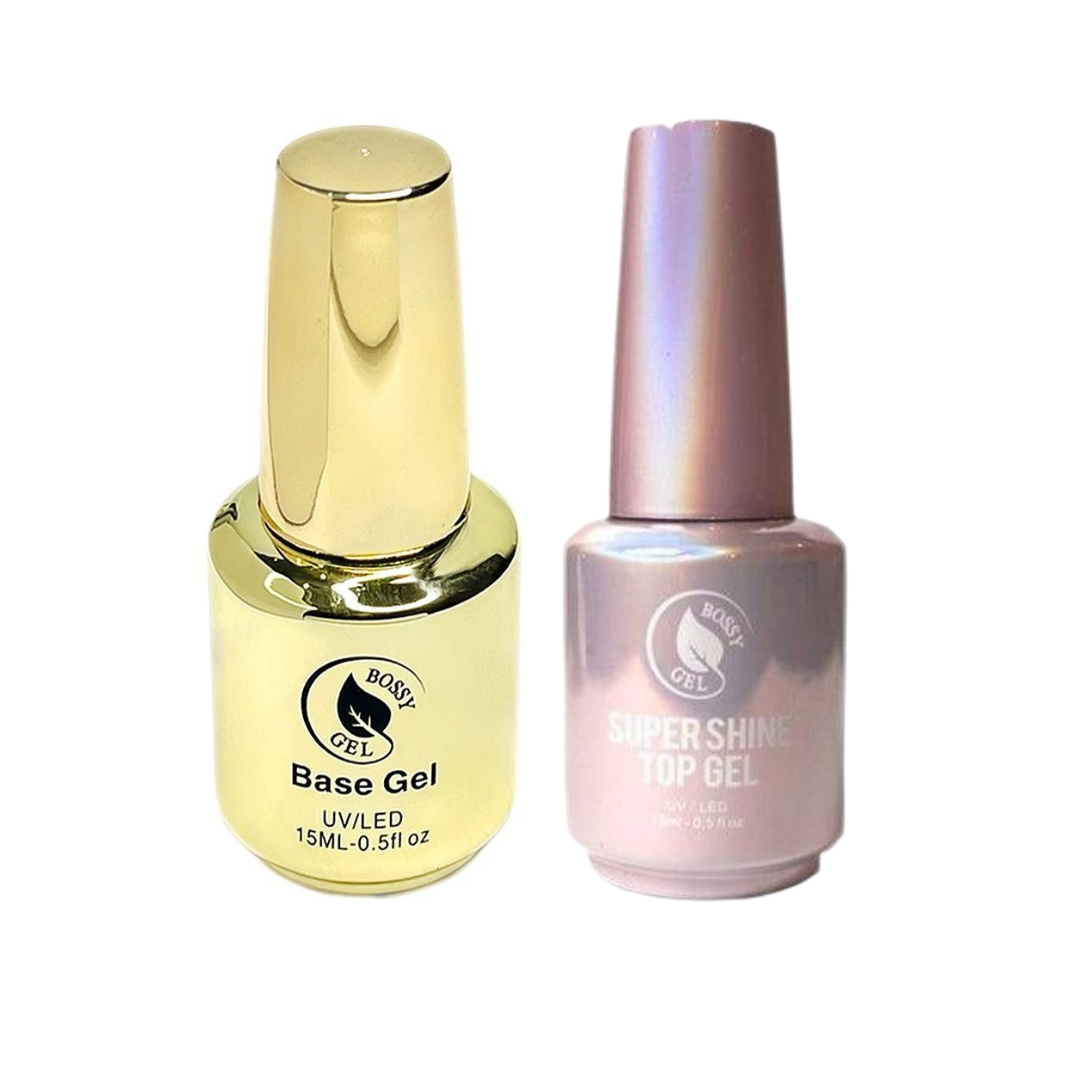 BOSSY - Top Coat & Base Coat Duo 15ml (Set of 2pcs)