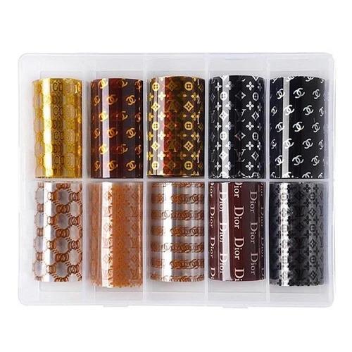 Nail Foil - Mixed Brand #01 ( Box of 12 Sheets)