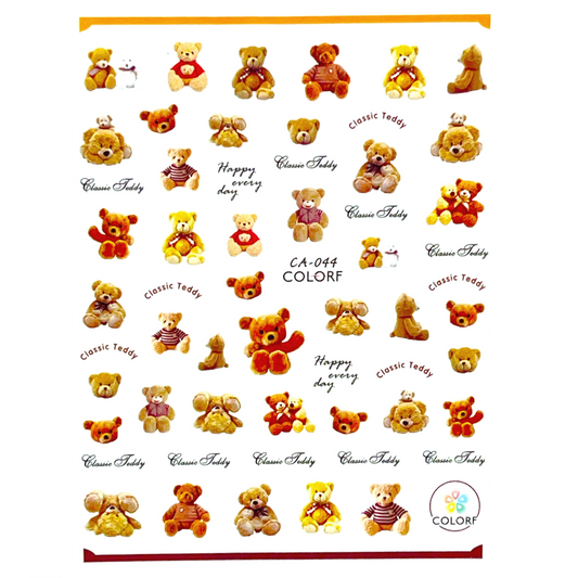 Nail Sticker - Teddy Bear - CA044