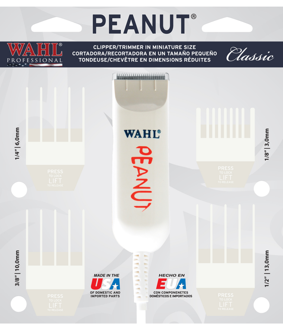 Wahl Classic Peanut Classic Clipper/Trimmer WA56344, White