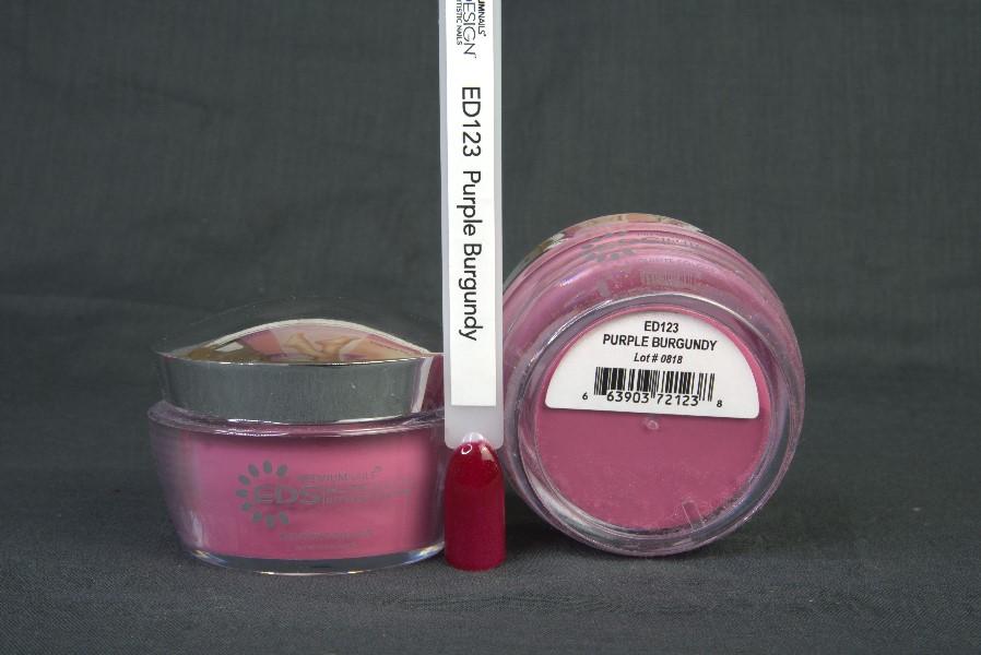 ED123 Purple Burgundy 40 g - ELITEDESIGN PREMIUM NAILS Dip Powder