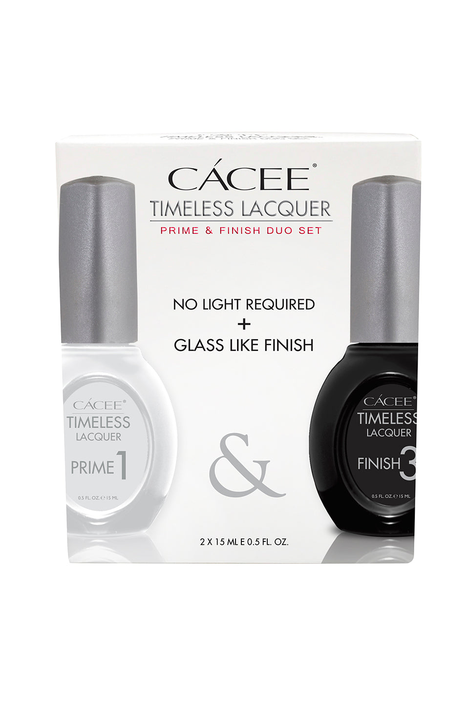 Cacee - Timeless Lacquer - Base & Top Coat Duo Set (15ml each)